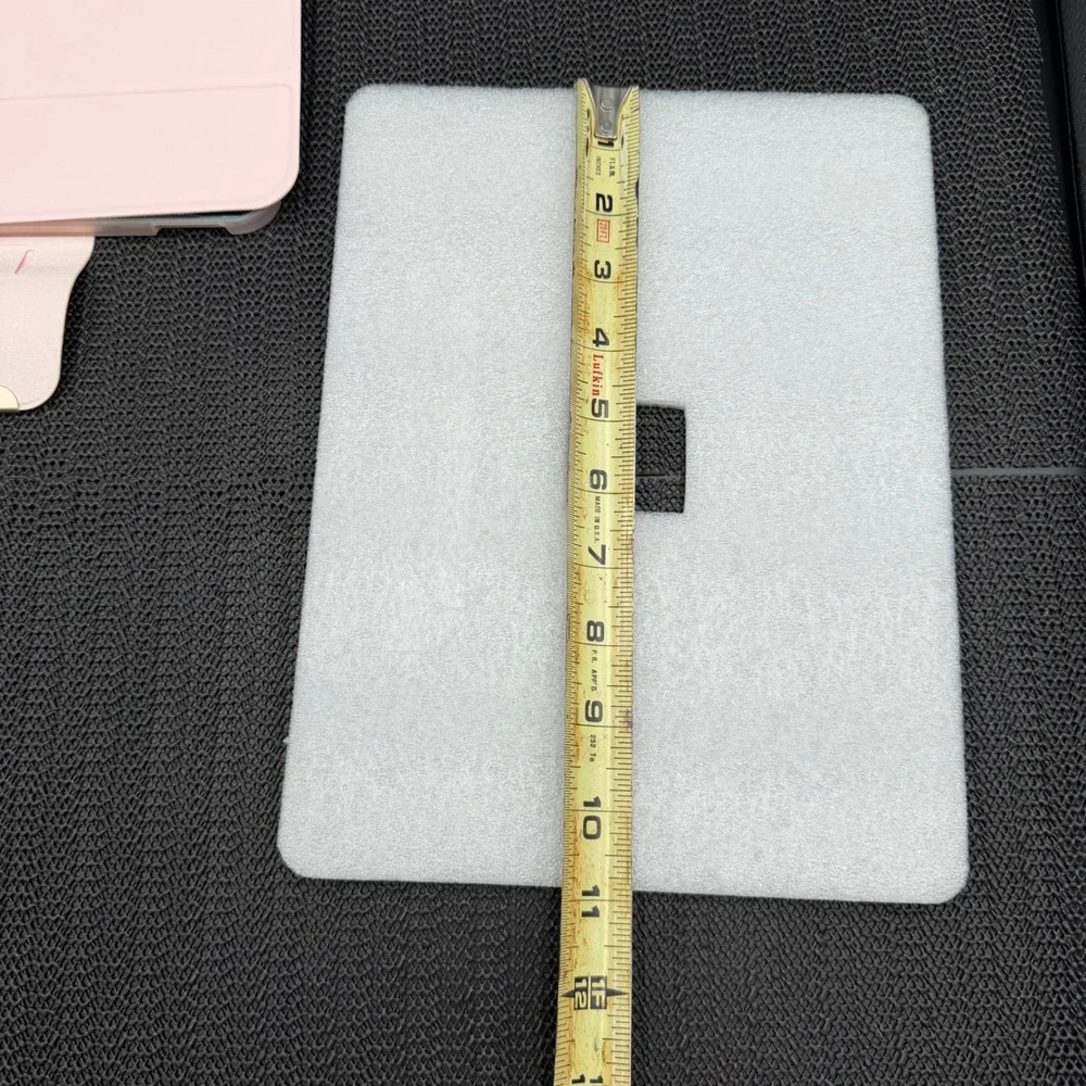 Holographic Rainbow Iridescent Tablet Case Pink Trifold Stand Cover 11 x 8.5